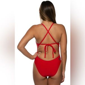 JOLYN THE JACKSON ONE PIECE SWIMSUIT | RED ONE PIECE | SIZE 32 (8/10)